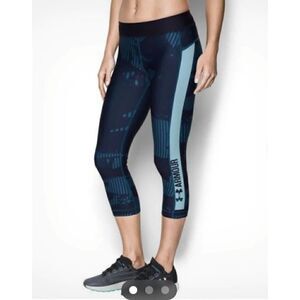 Under Armour HeatGear Printed Graphic Capri sz S 1302774